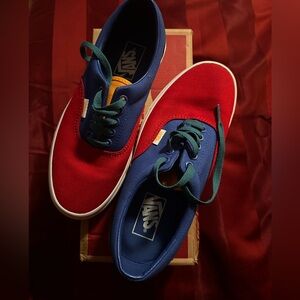 Gentle worn Multi Colored Vans. Size 8.